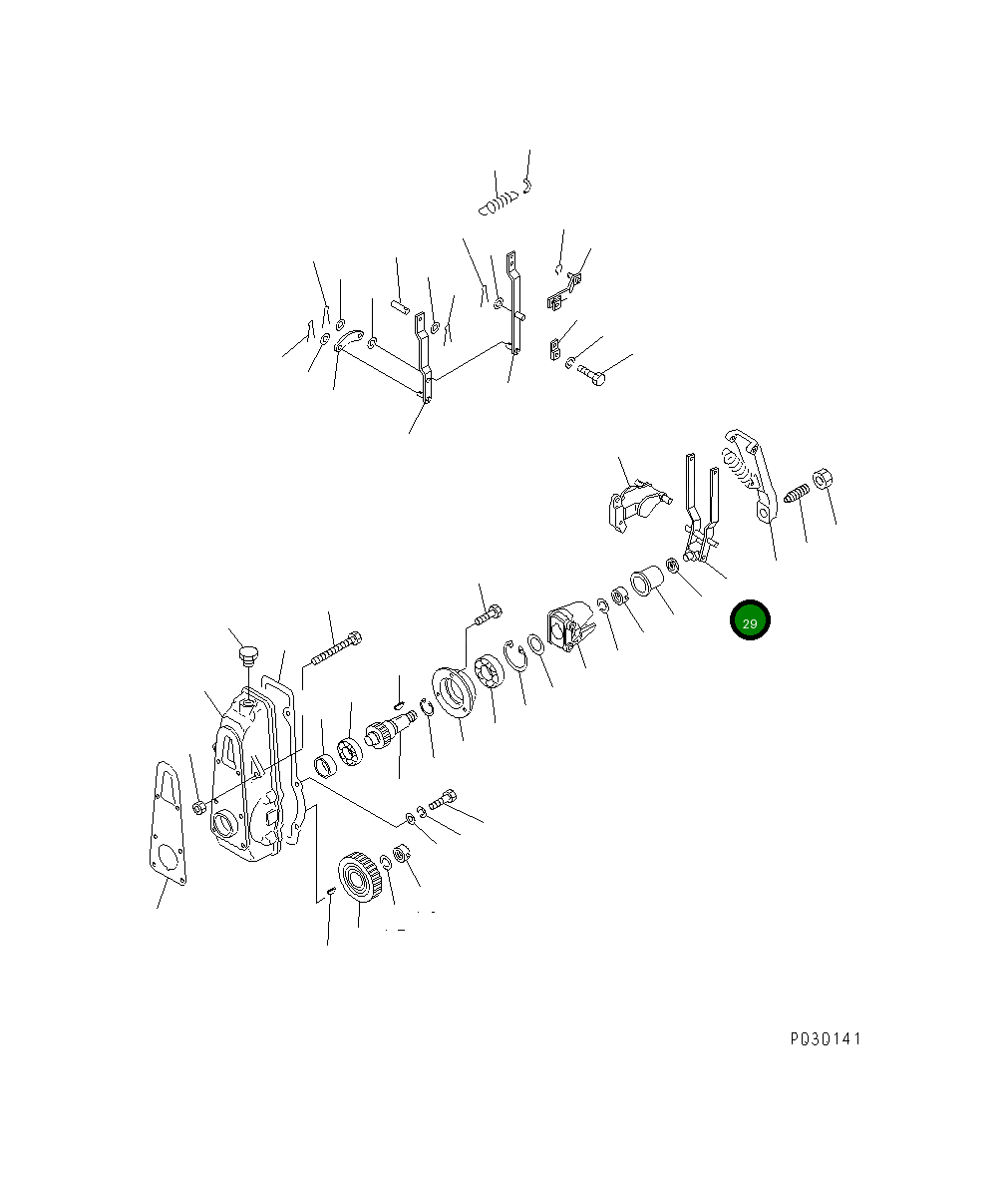 Рычаг DK154211-5320 Komatsu
