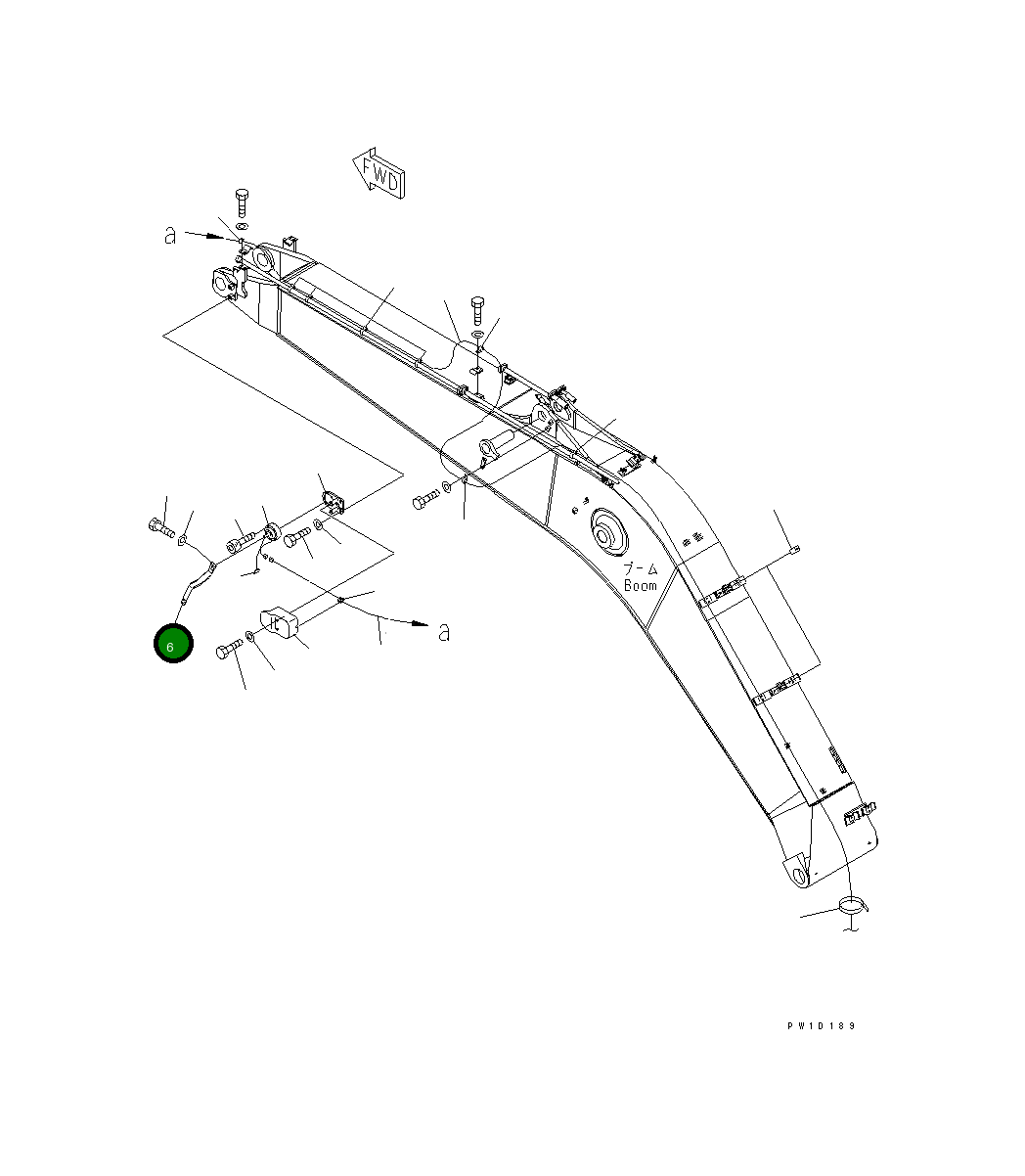 Рычаг 22U-70-27120 Komatsu