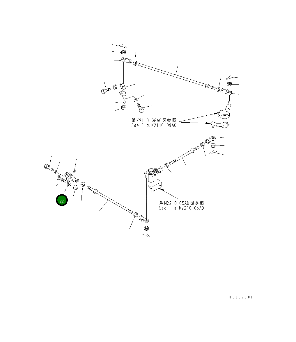 Рычаг 176-43-42183 Komatsu