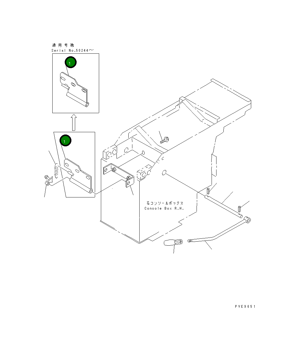 Рычаг 421-43-28150 Komatsu