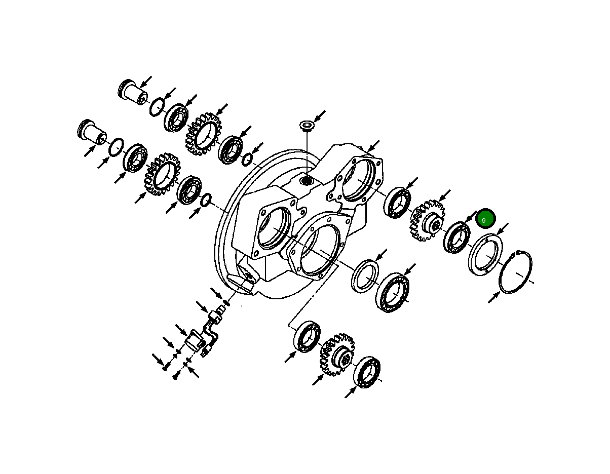 Подшипник 1437 657 H1 Komatsu