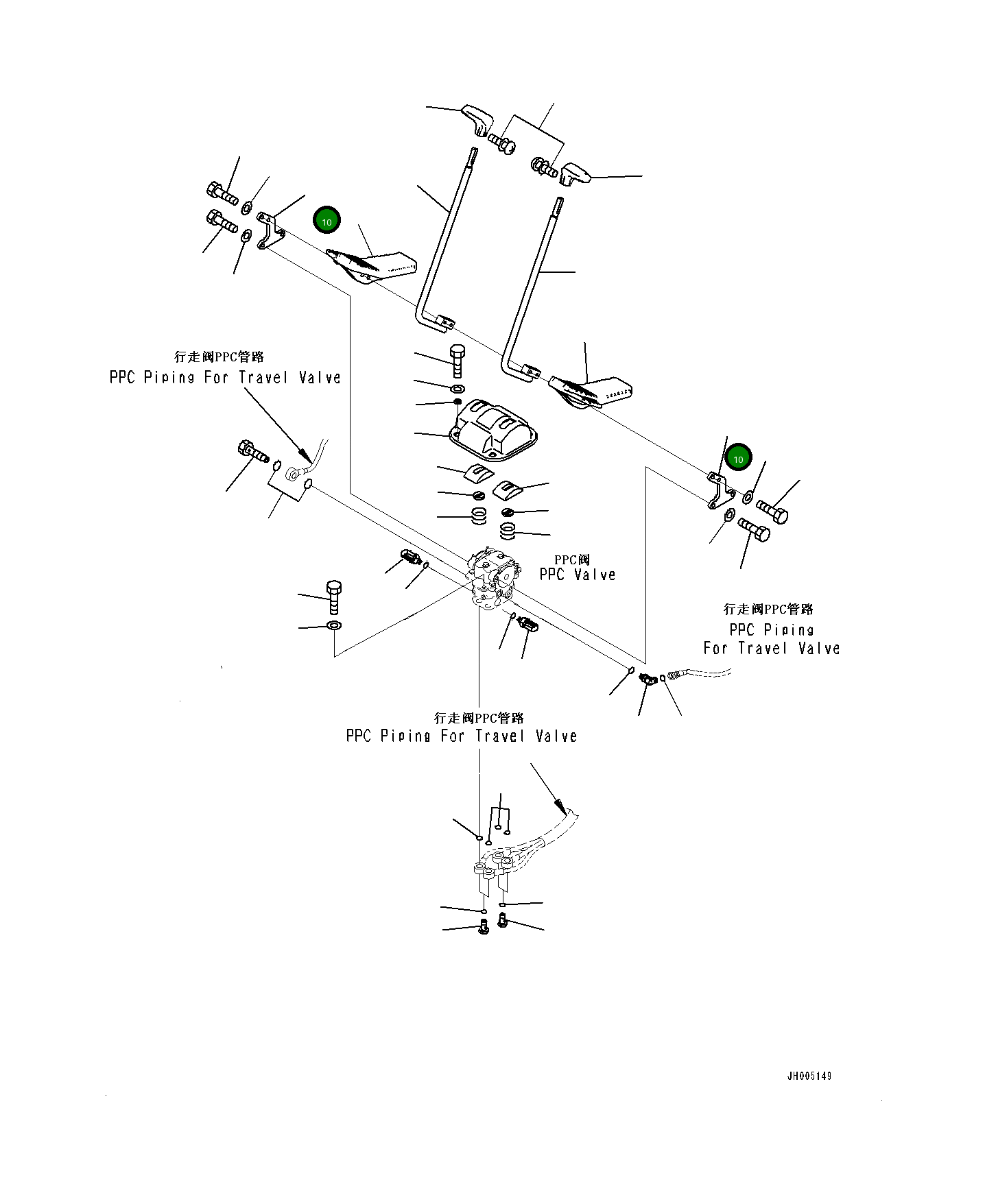 Рычаг 20Y-43-D1180 Komatsu
