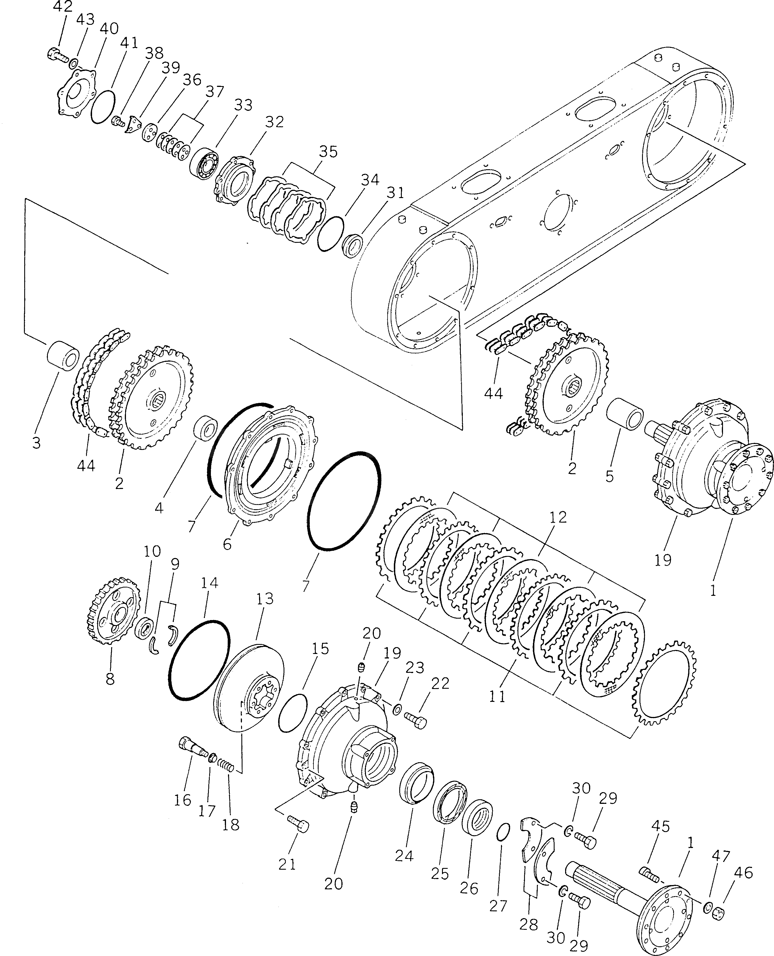 Крышка 23B-25-21160 Komatsu