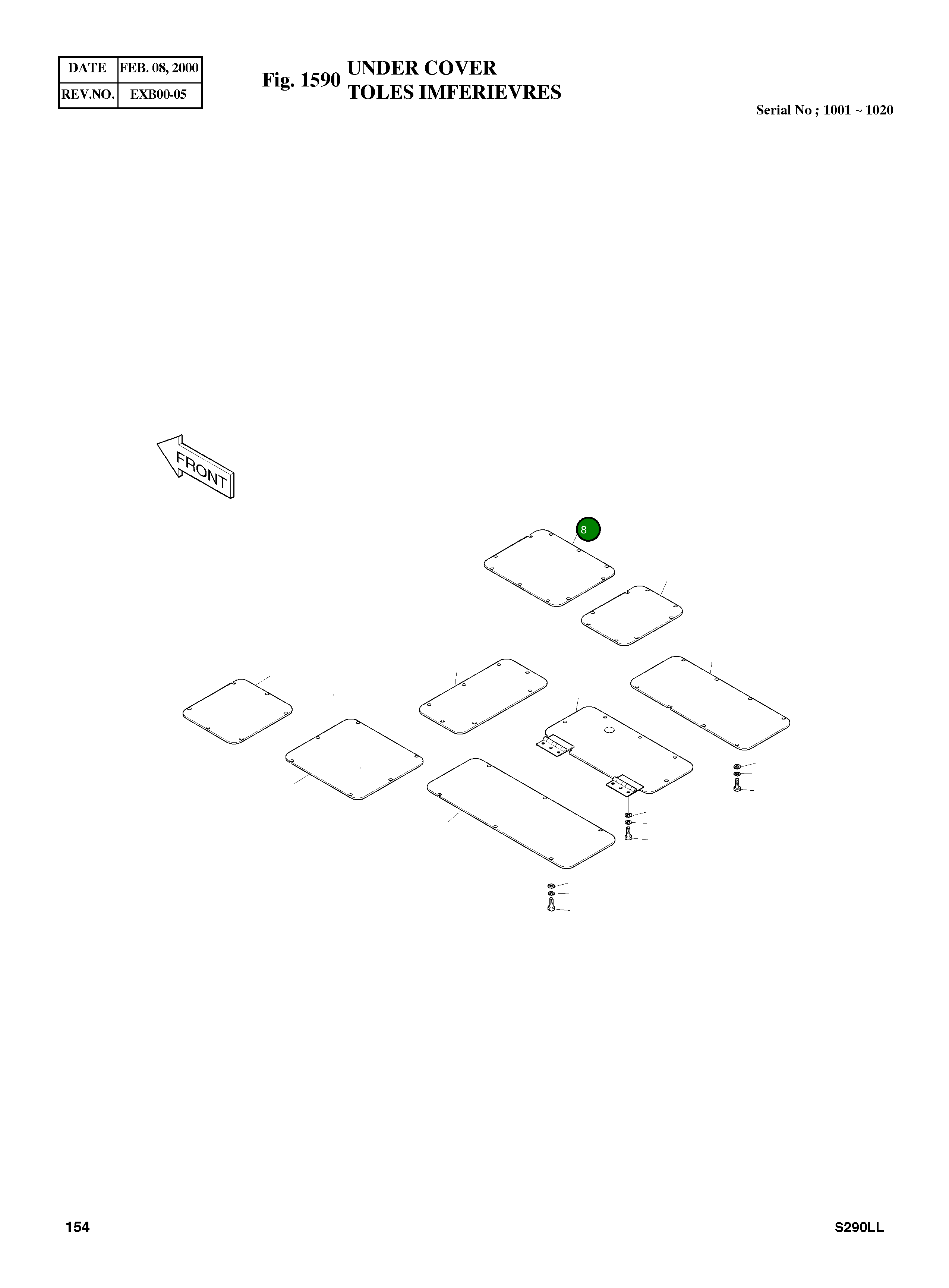 Крышка 2627-1253  Komatsu
