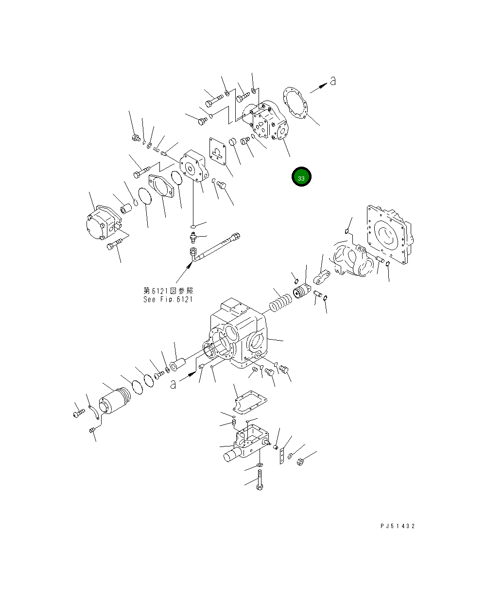 Крышка,END 263-61-11380 Komatsu