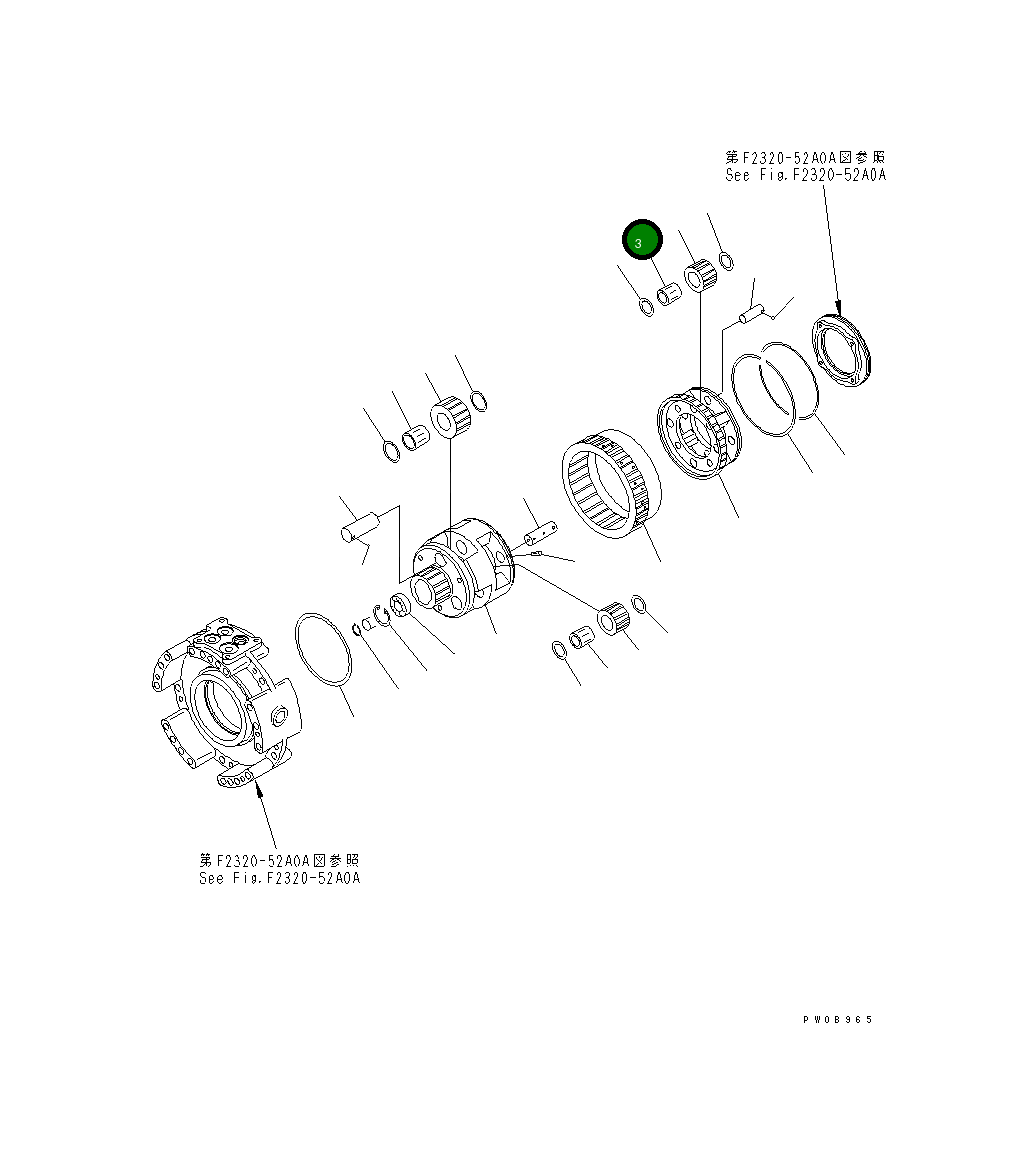 Подшипник 14X-15-29410 Komatsu