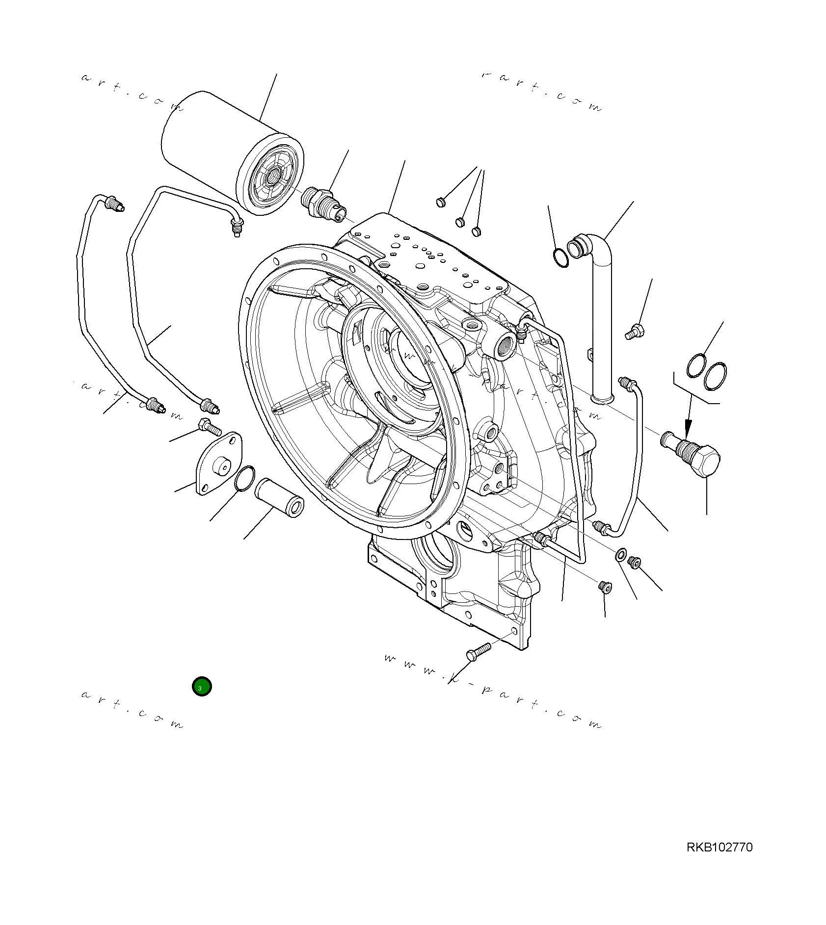 Крышка CA0381413  Komatsu
