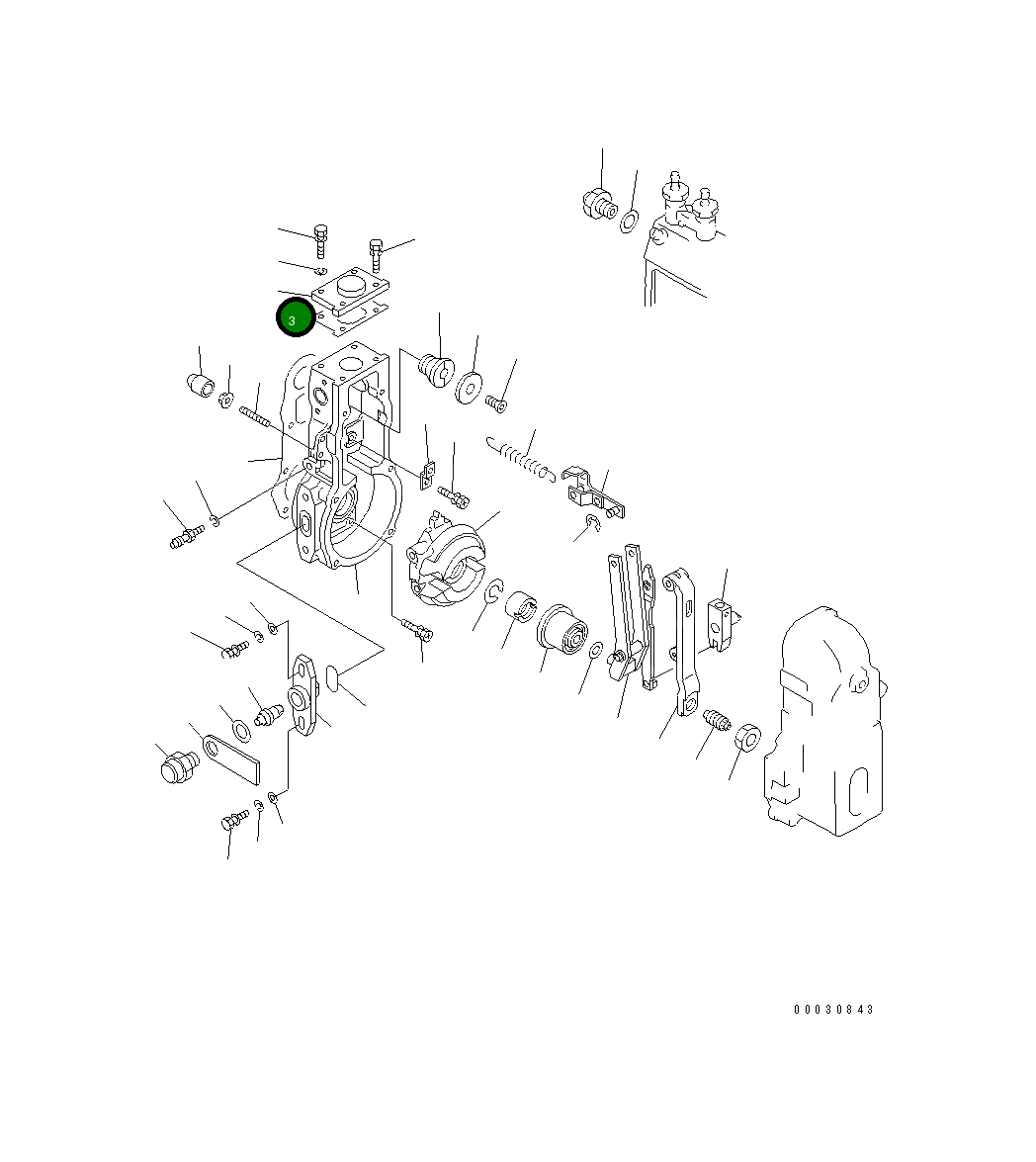 Крышка DK154620-9301 Komatsu