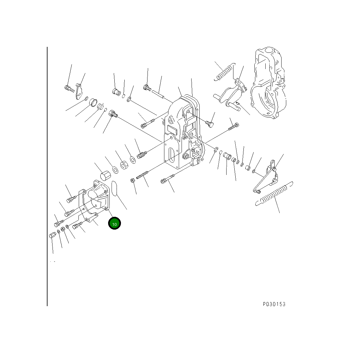 Крышка YMX1540635100  Komatsu