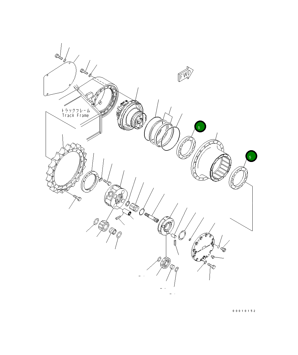 Подшипник 20Y-27-31130  Komatsu