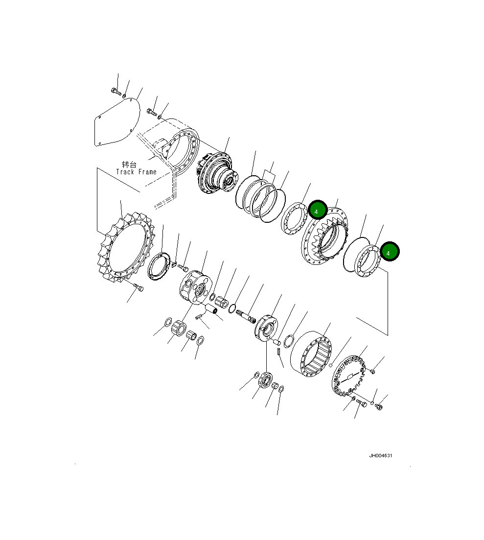 Подшипник 20Y-27-41320 Komatsu