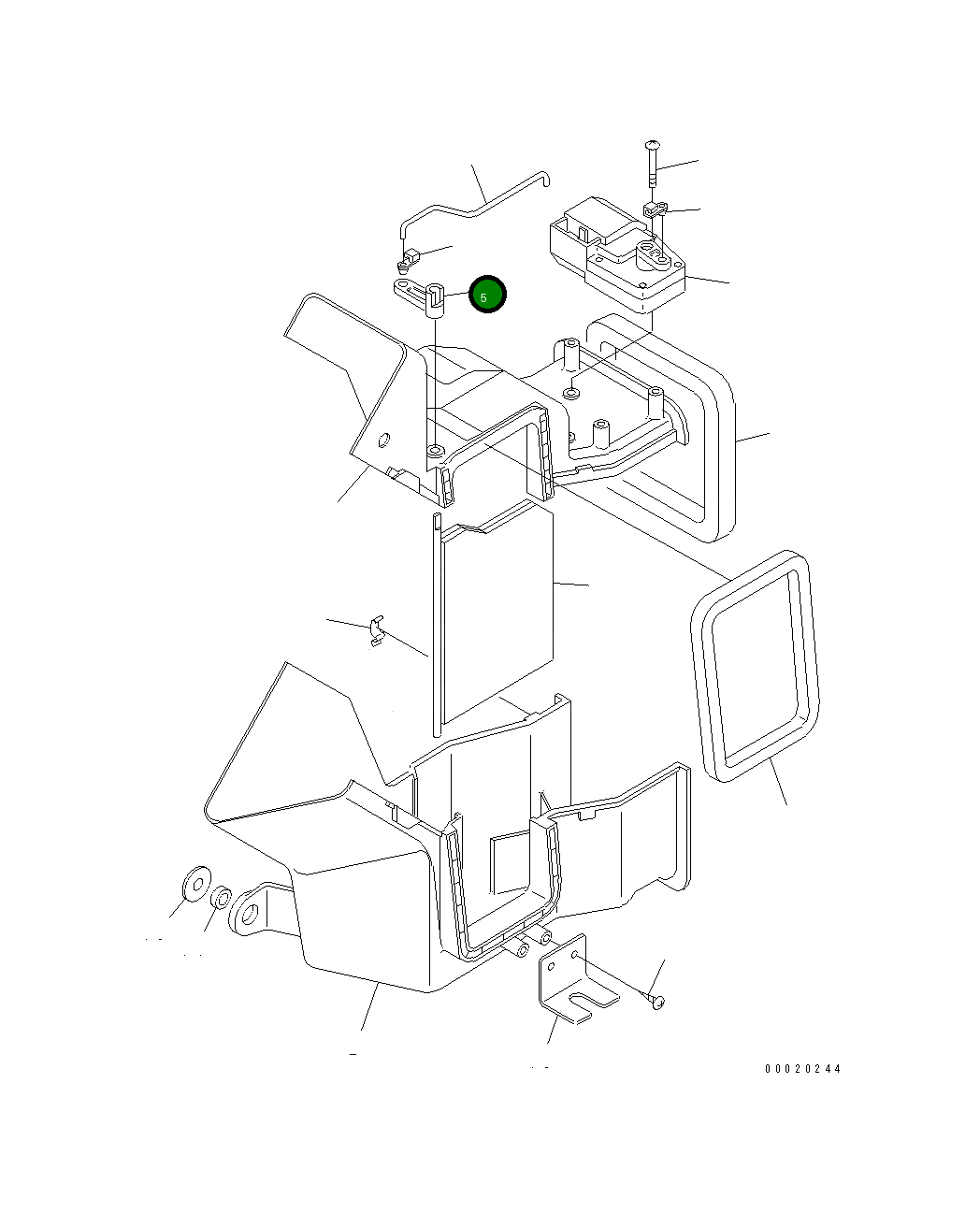 Рычаг DK534470-9300 Komatsu