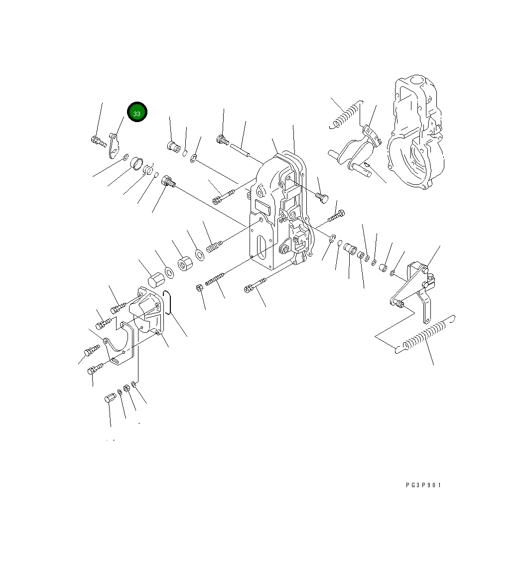 Рычаг YMX1543826020 Komatsu