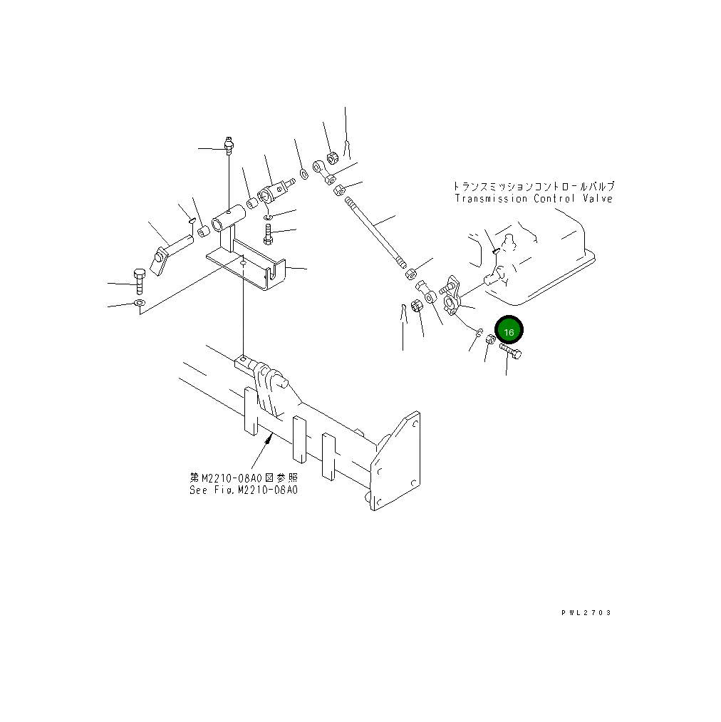 Рычаг 175-43-51350 Komatsu