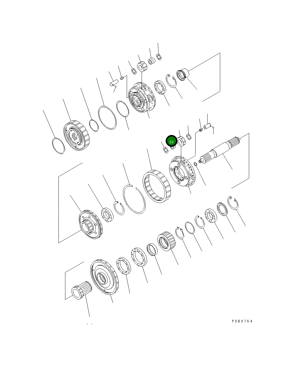 Подшипник 17A-15-19370 Komatsu