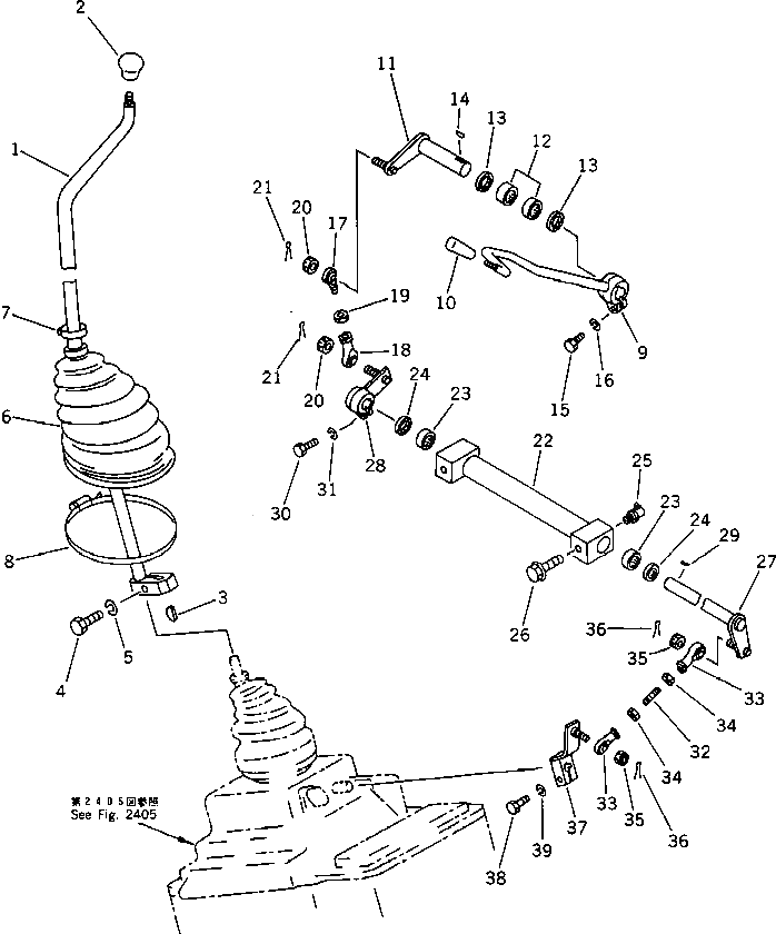 Рычаг 130-43-75130 Komatsu