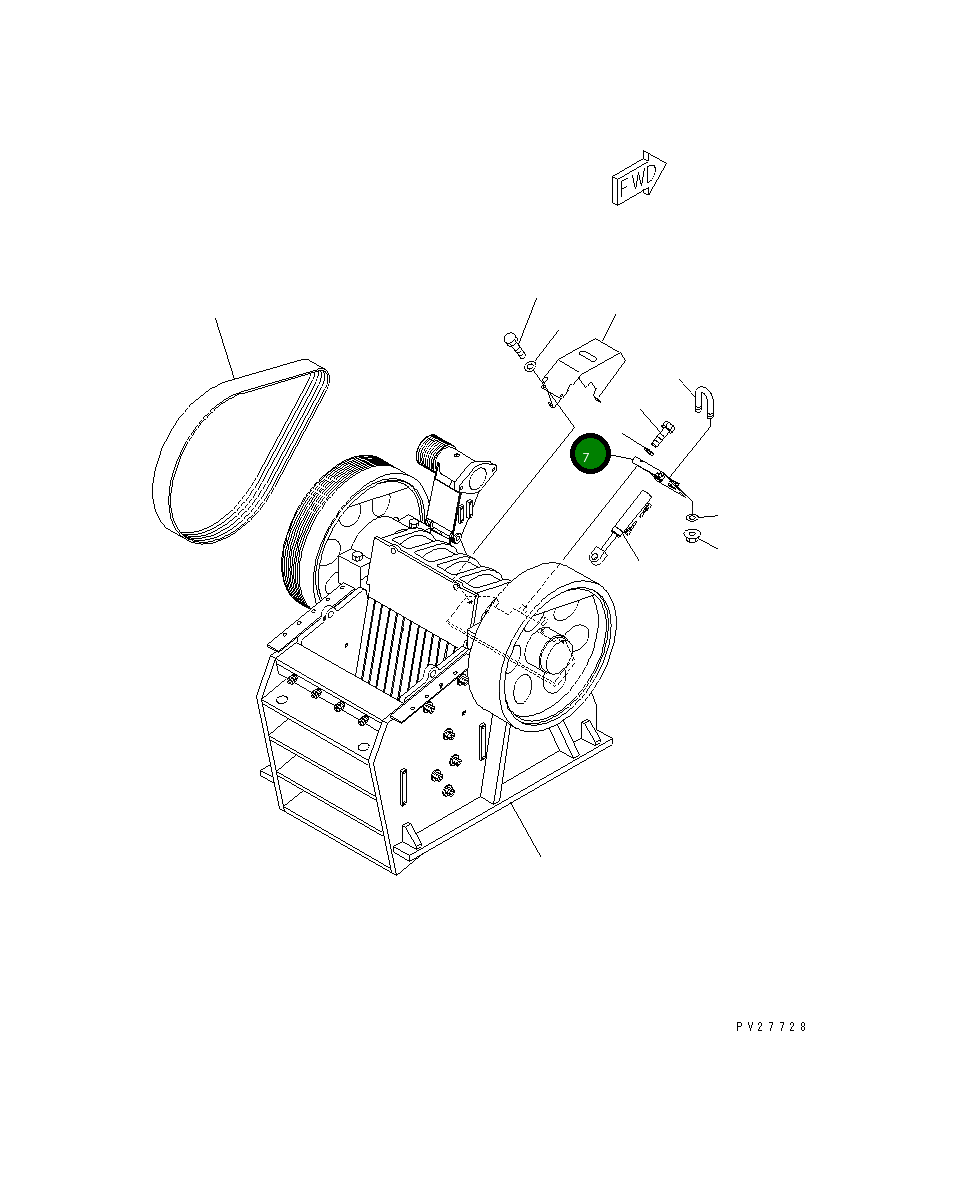 Крышка 8242-70-2570 Komatsu