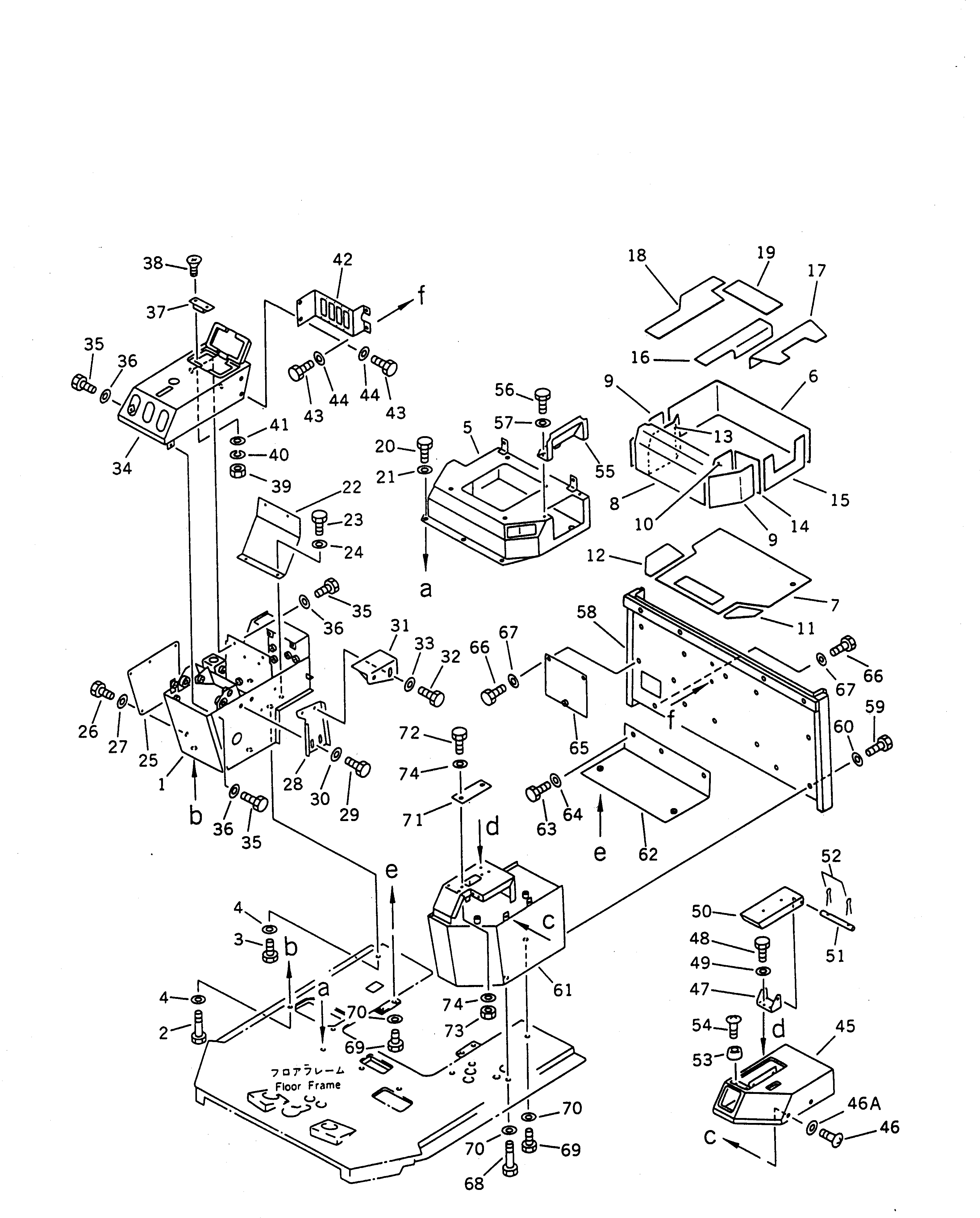 Крышка 421-06-12870  Komatsu