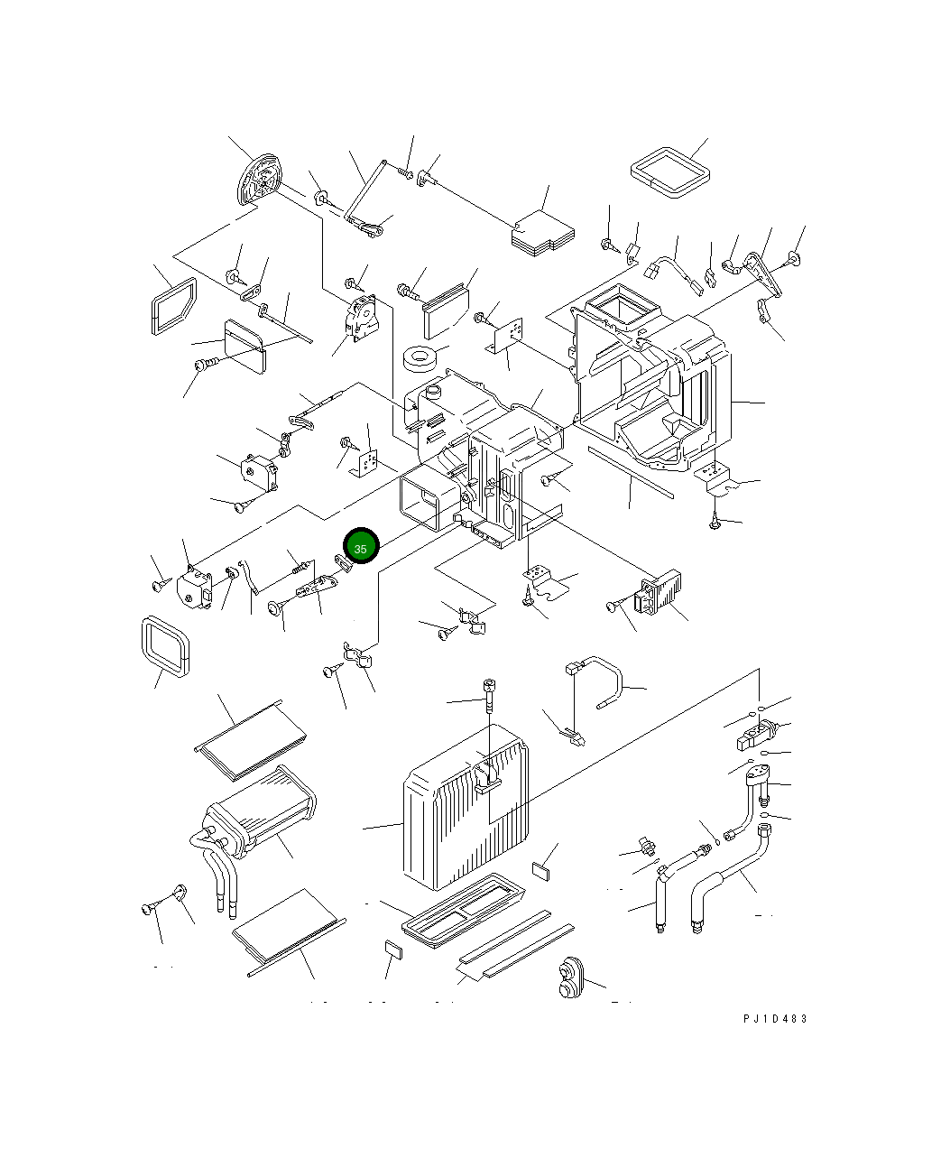 Рычаг ND116682-0930 Komatsu