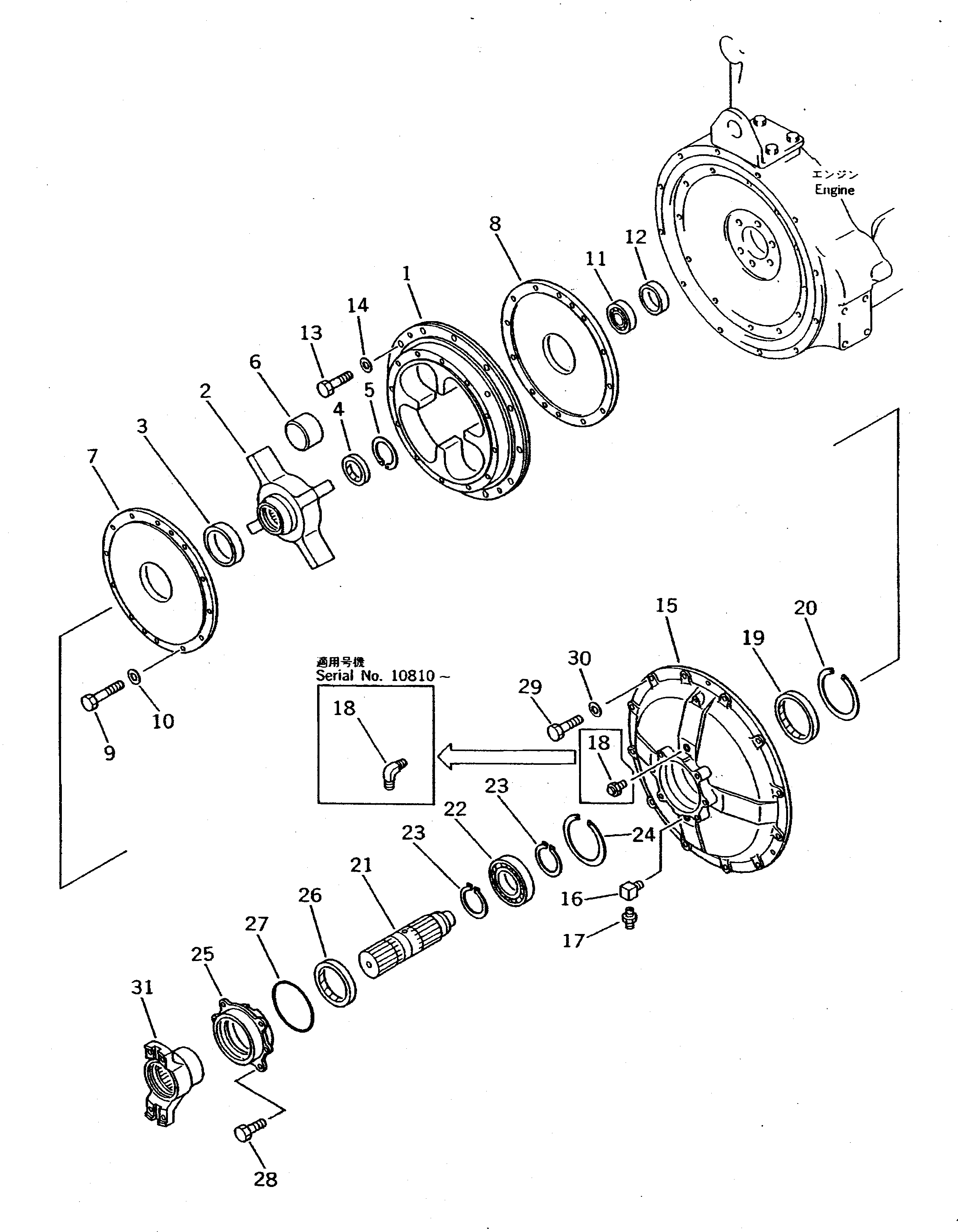 Крышка 425-12-11110  Komatsu