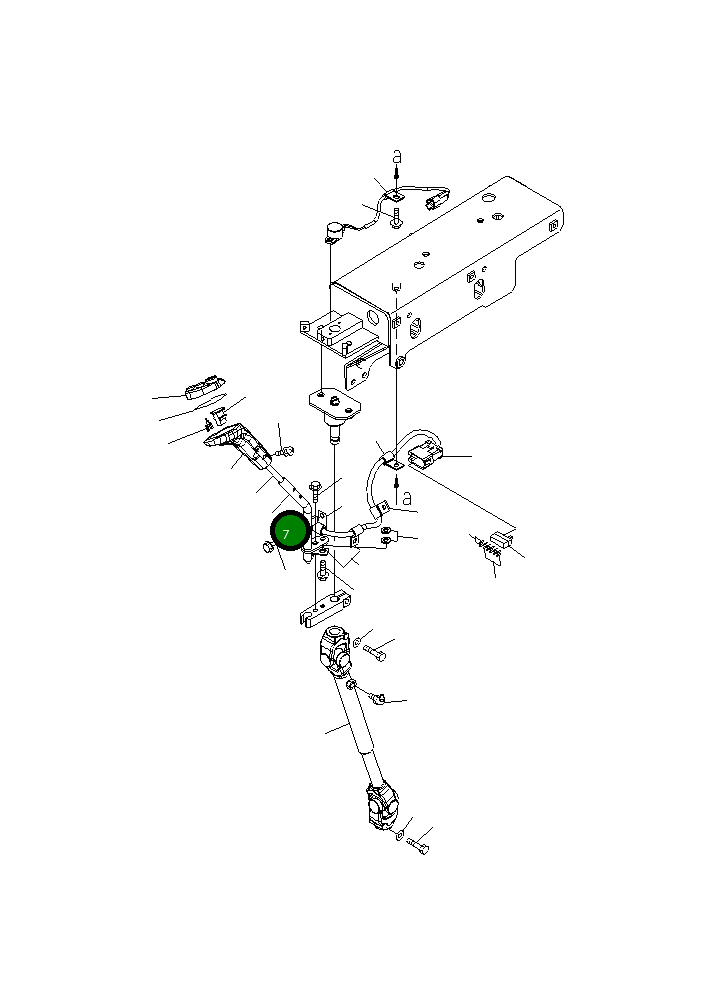 Рычаг 42C-S33-1122 Komatsu