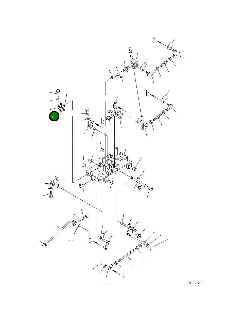 Рычаг 198-43-51521 Komatsu
