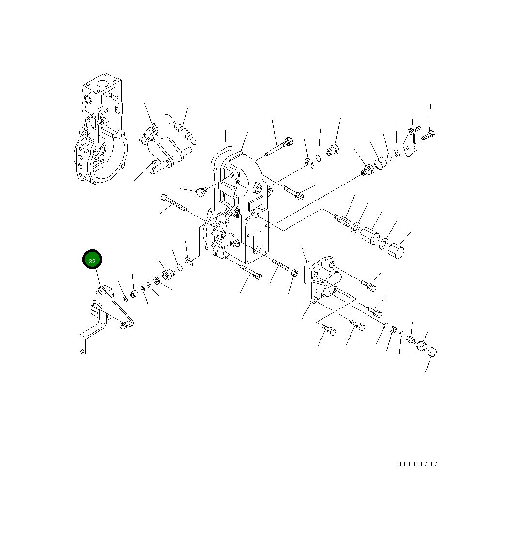 Рычаг DK154396-8020 Komatsu