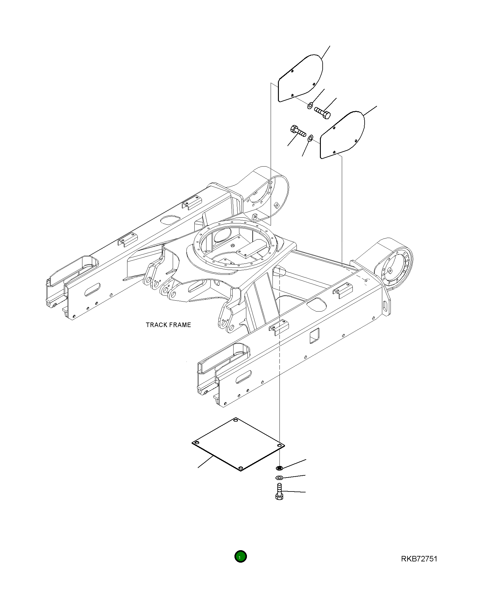 Крышка 22K-30-R1130  Komatsu