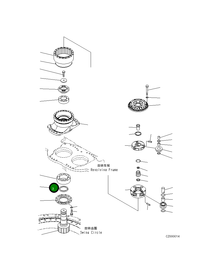 Подшипник 06000-22324 Komatsu