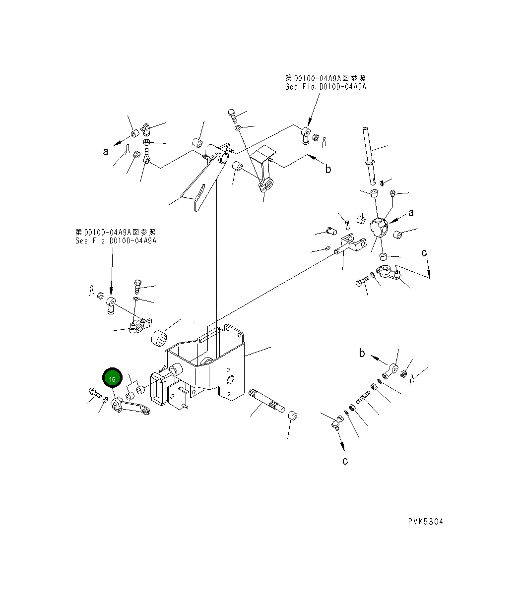 Рычаг 104-43-48160 Komatsu