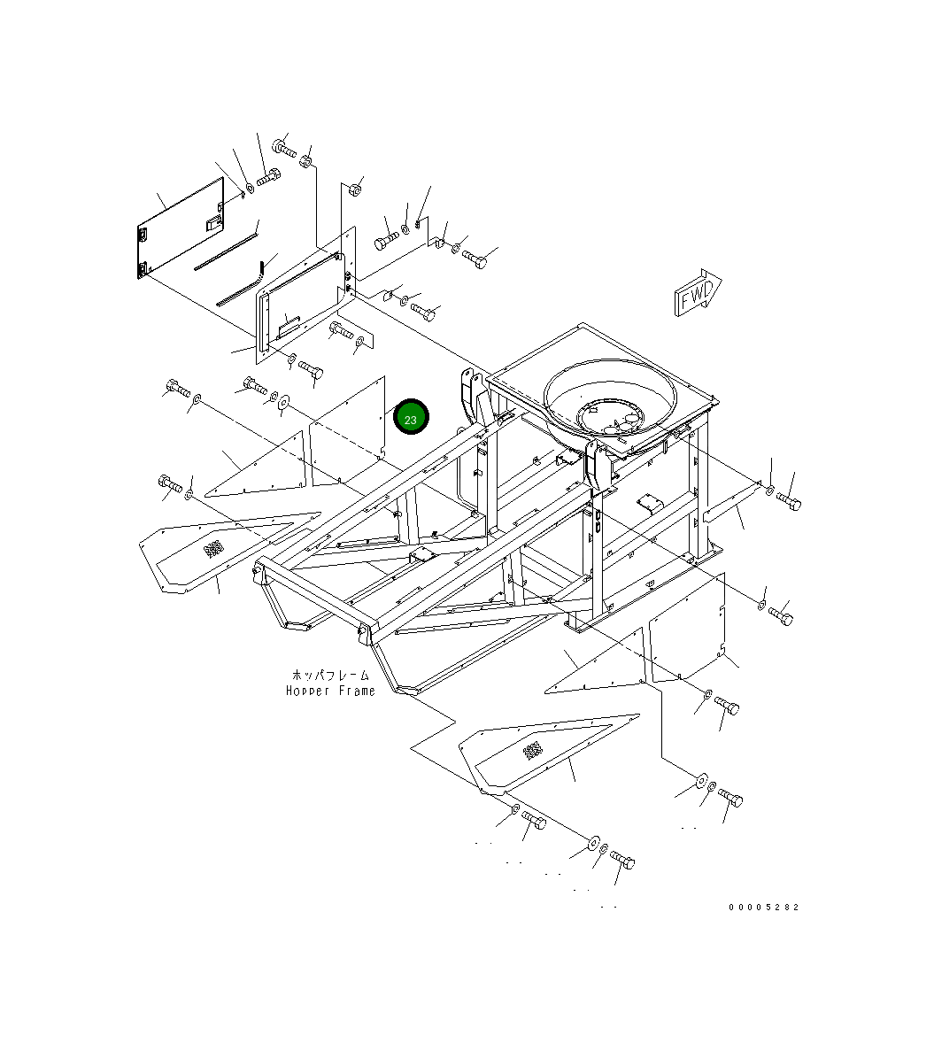 Крышка 8255-54-4421  Komatsu
