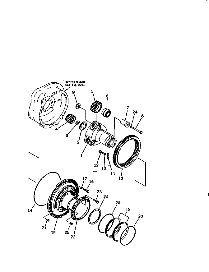 Крышка 195-27-32250 Komatsu