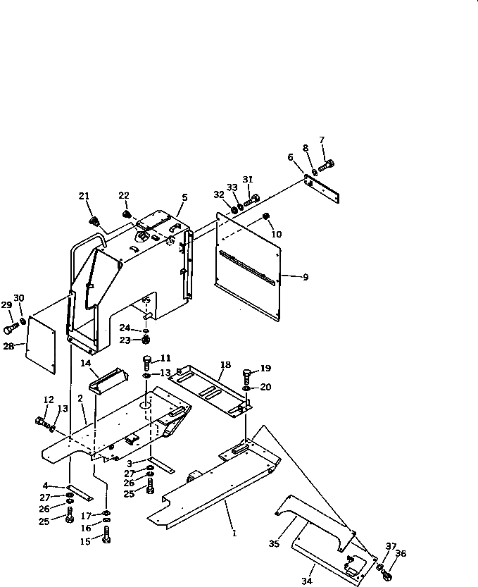 Крышка 103-54-39152 Komatsu