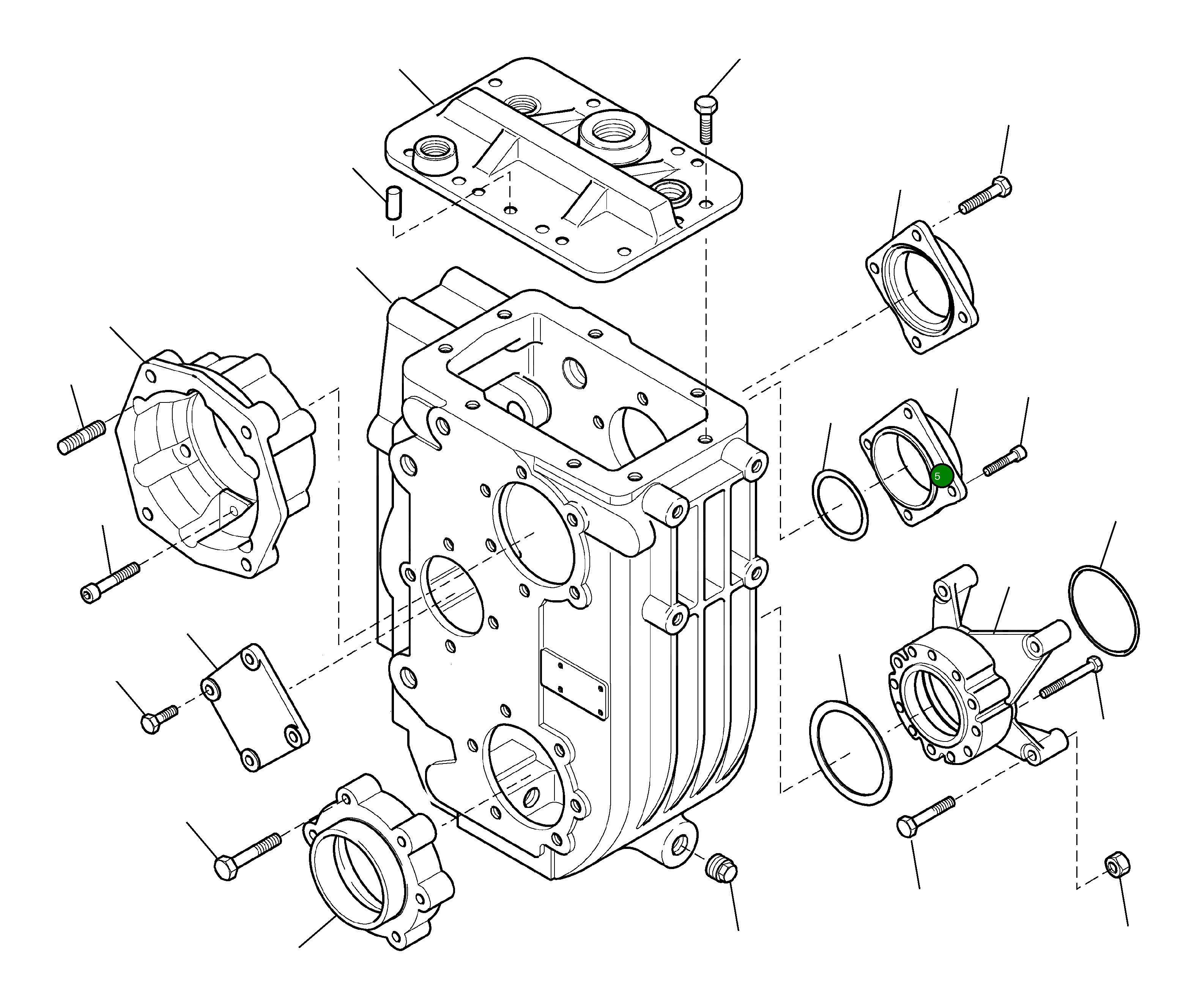Крышка CA0125665 Komatsu