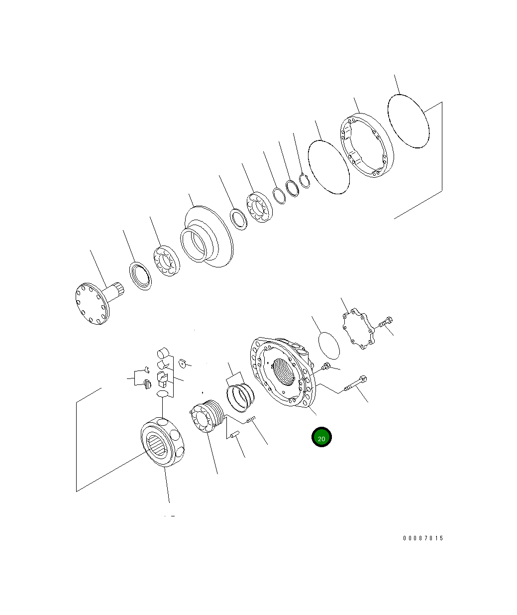 Крышка PF000550210E  Komatsu