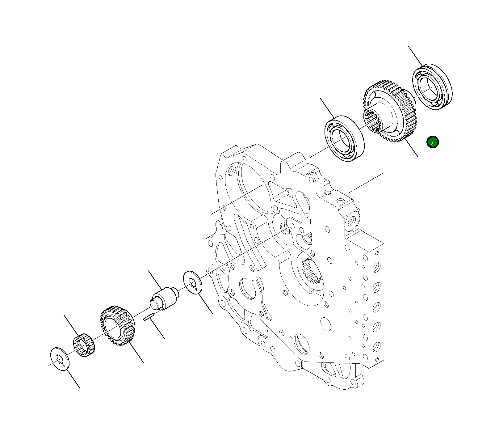 Подшипник DG226025 Komatsu