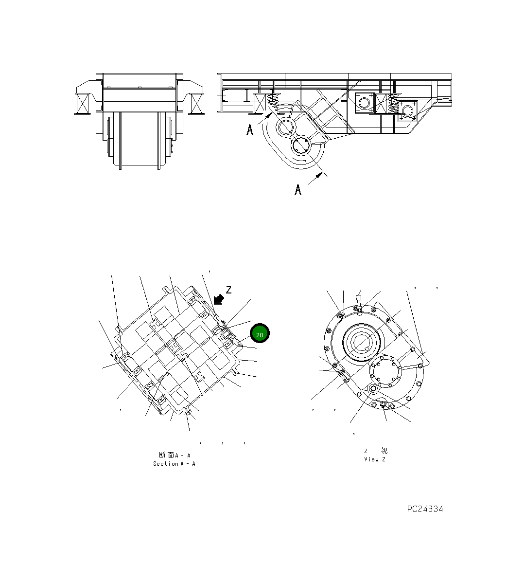 Крышка KNKFV10202 Komatsu