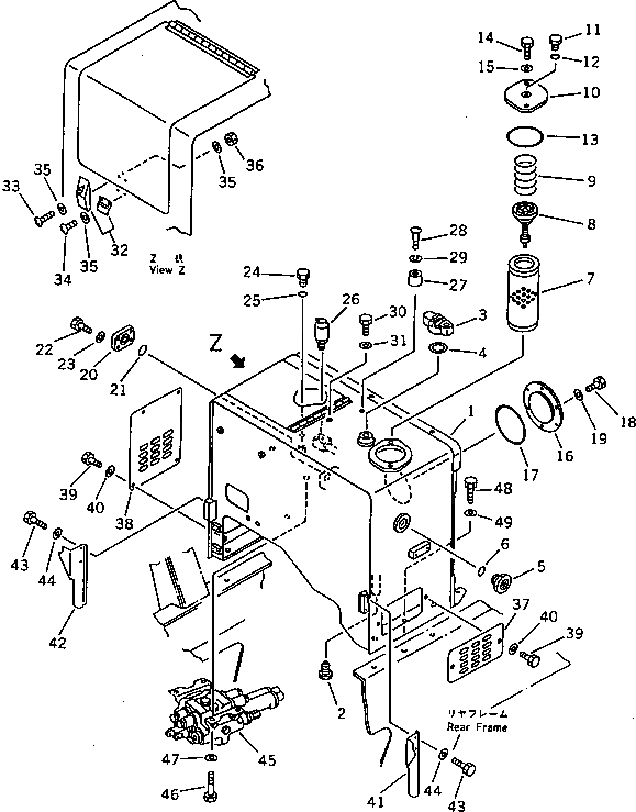 Крышка 418-60-15172 Komatsu