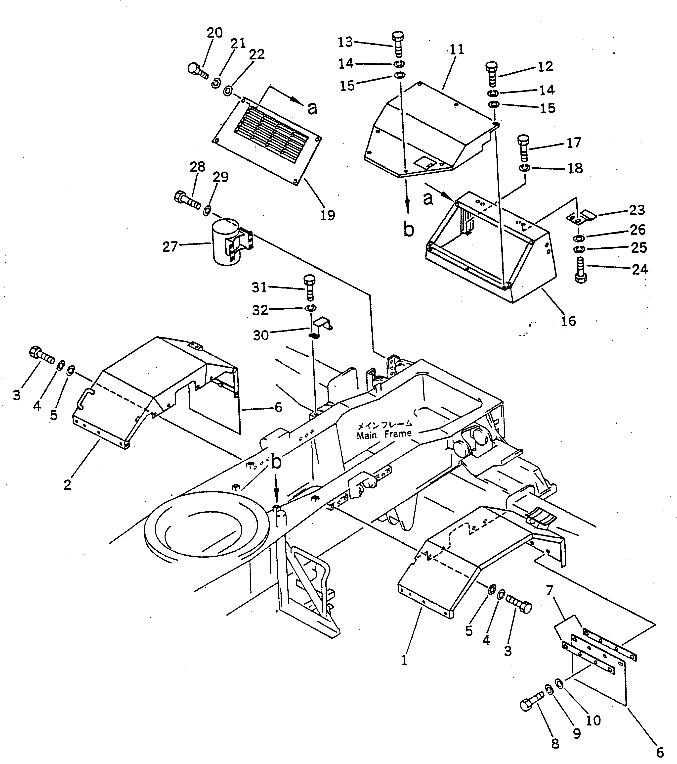 Крышка 23S-54-14191 Komatsu