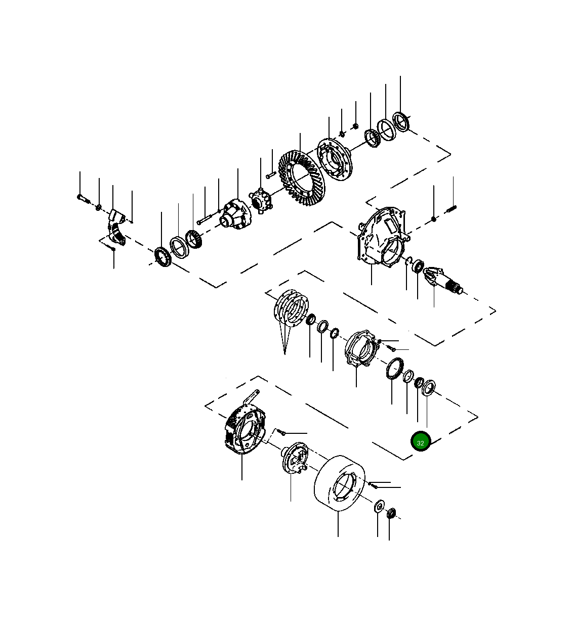 Подшипник 1437 790 H1 Komatsu