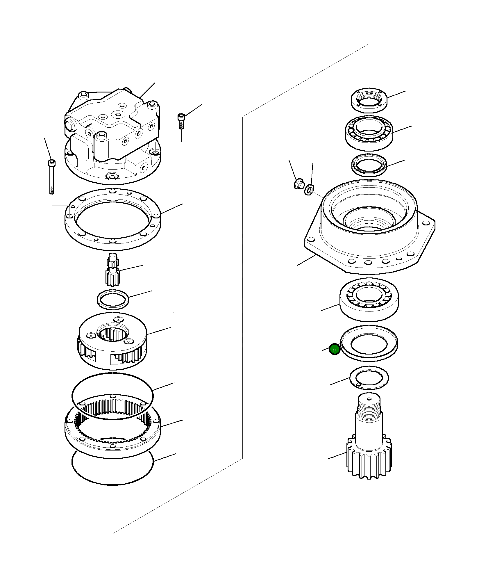 Подшипник 843200625 Komatsu