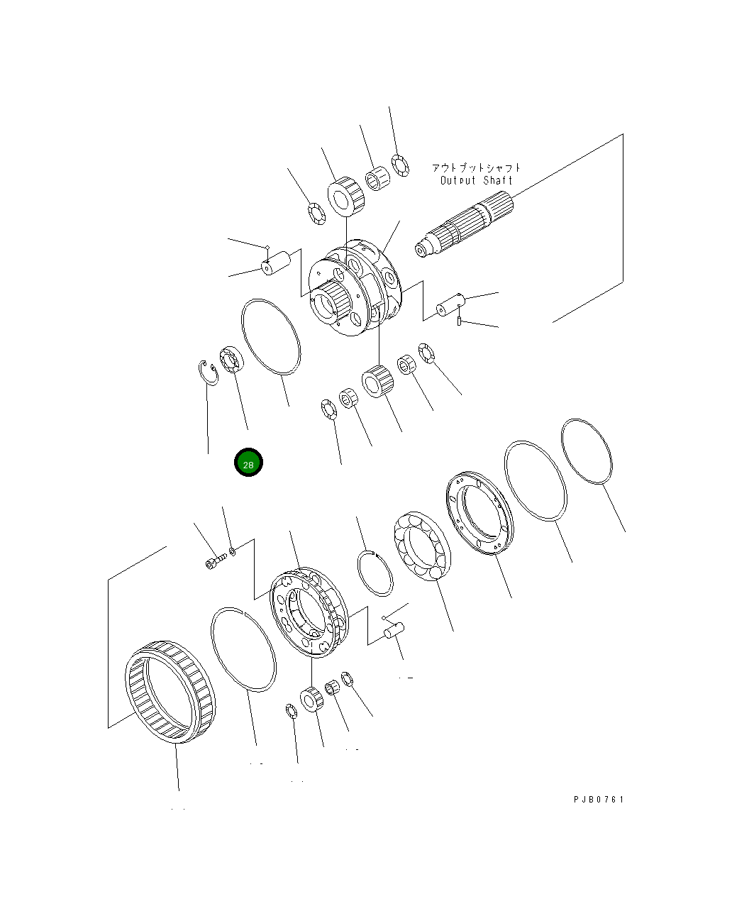 Подшипник 17A-15-29310 Komatsu