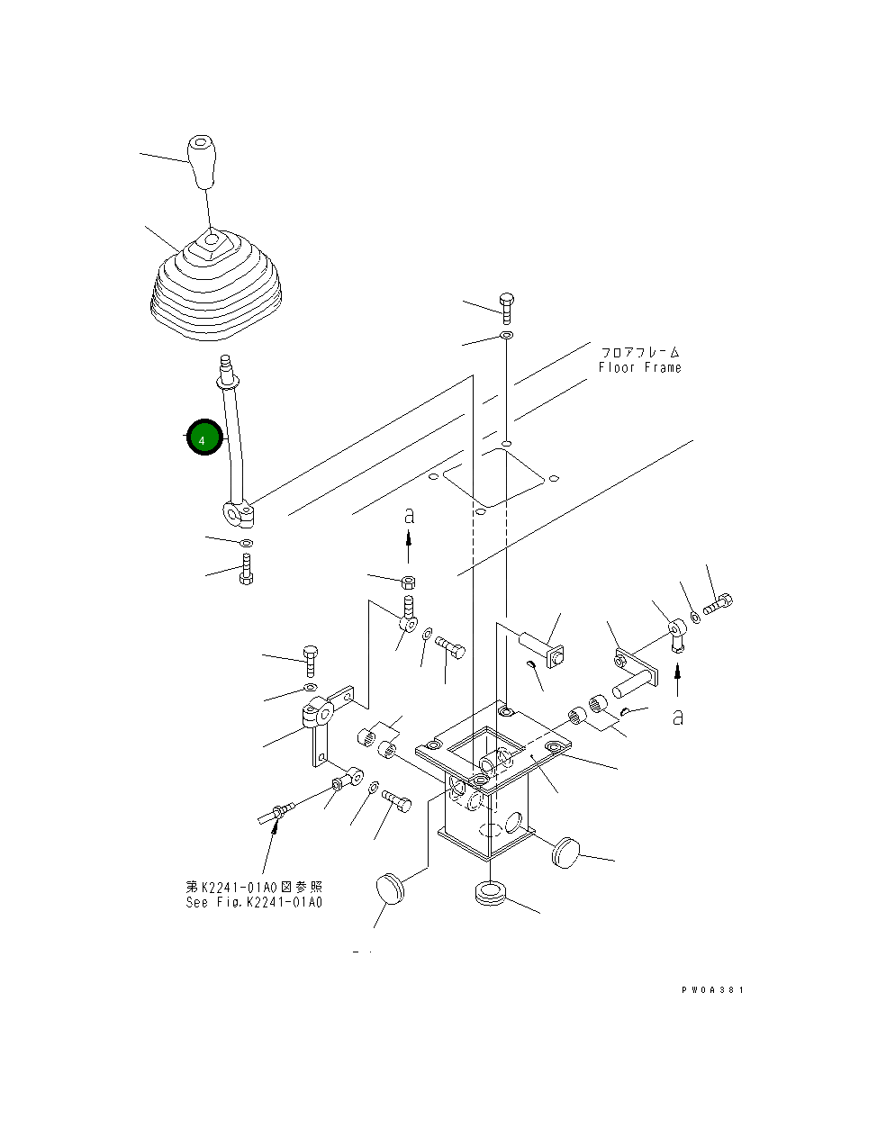 Рычаг 124-78-54110 Komatsu