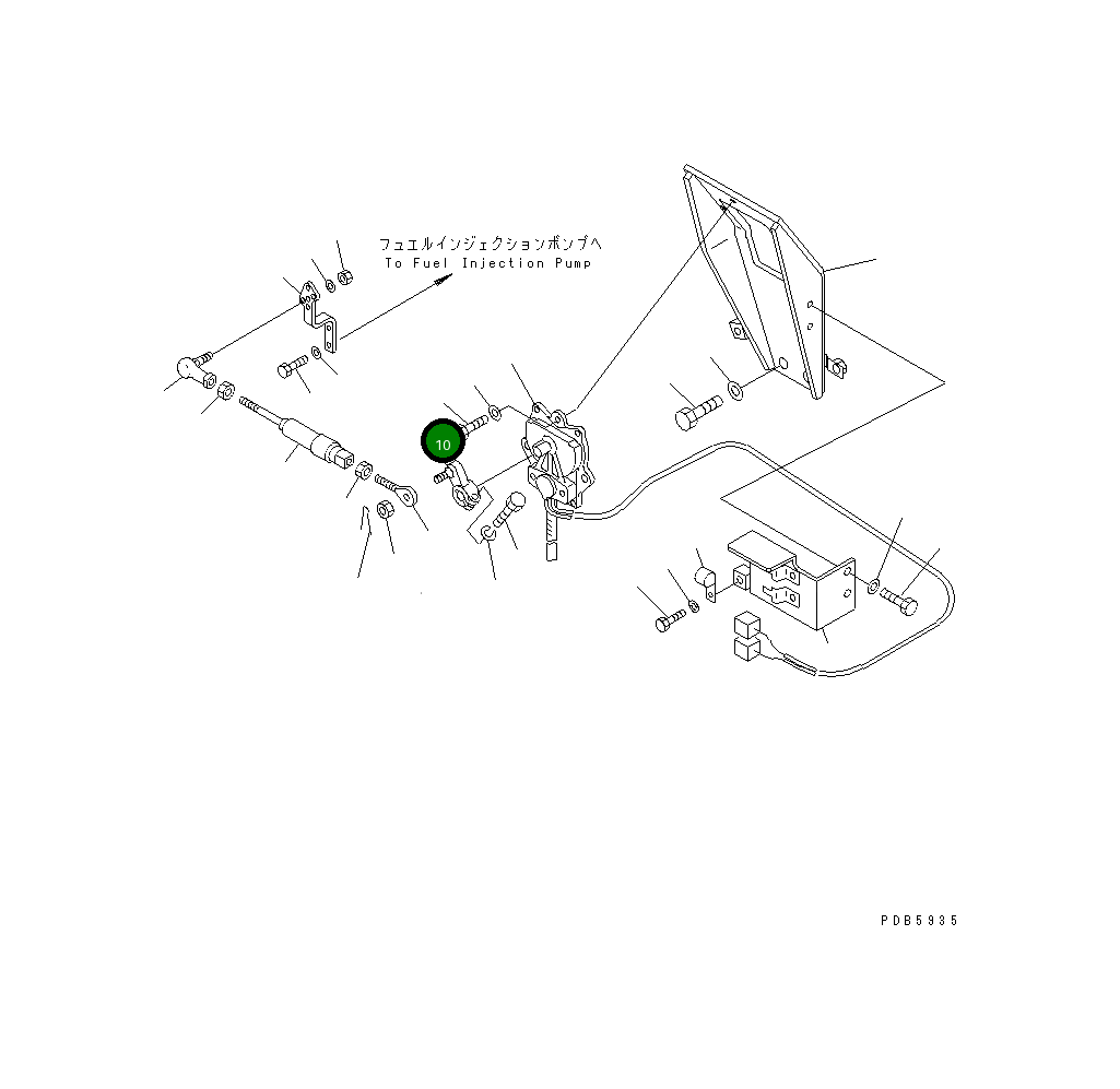 Рычаг 21P-43-K1340 Komatsu