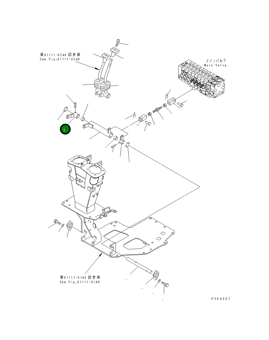 Рычаг 22K-43-11260 Komatsu