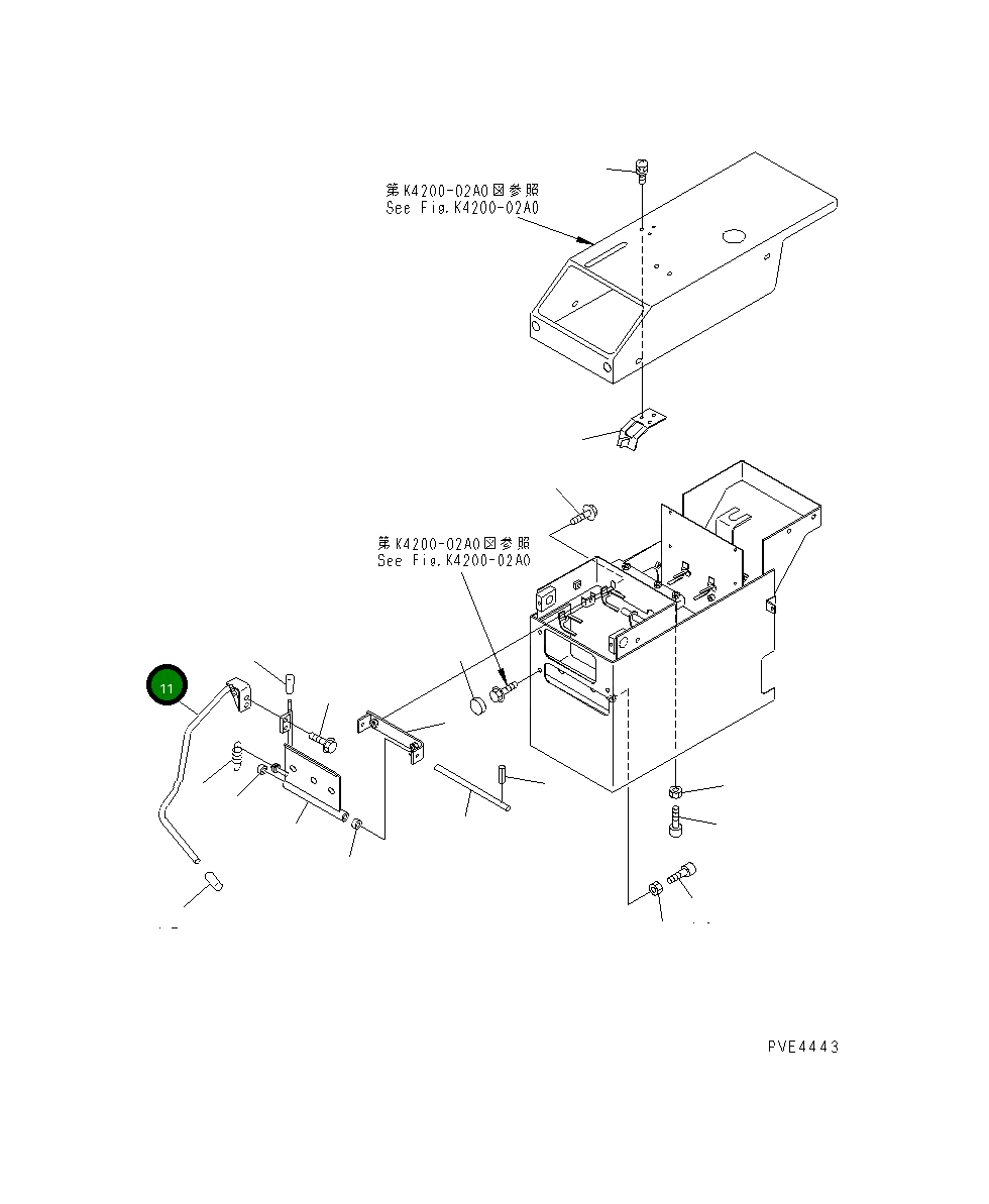 Рычаг 419-43-28430 Komatsu