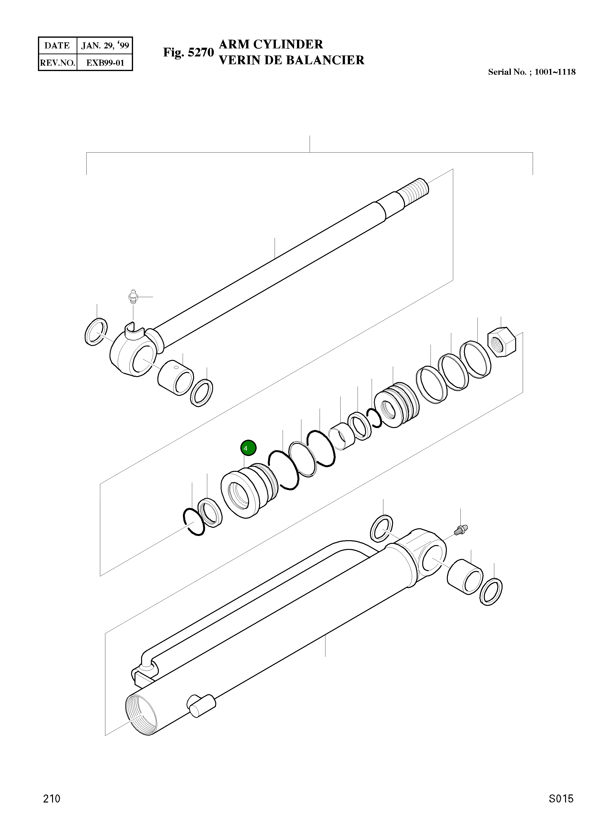 Крышка, ROD N1020301  Komatsu
