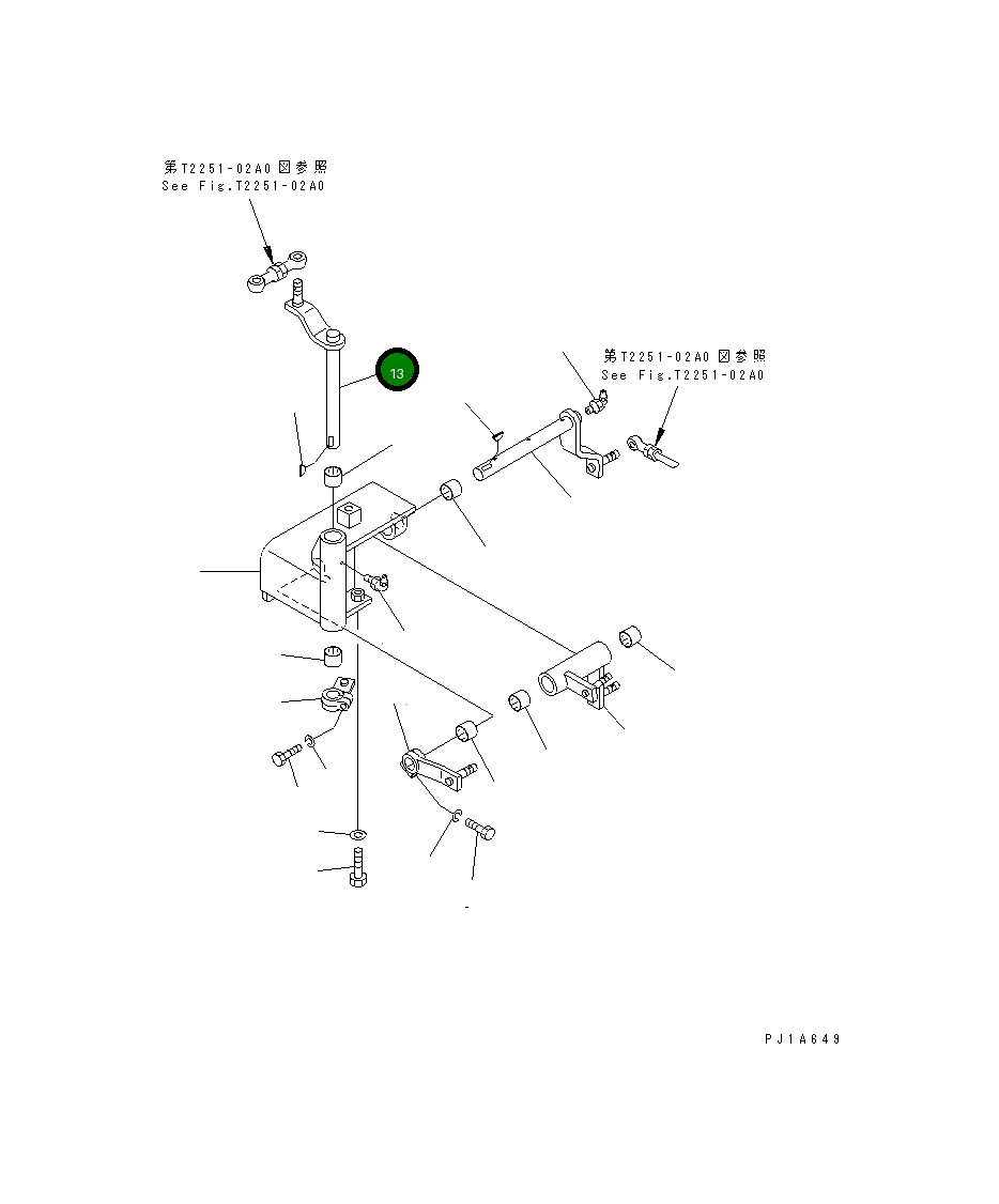 Рычаг 156-76-36160 Komatsu