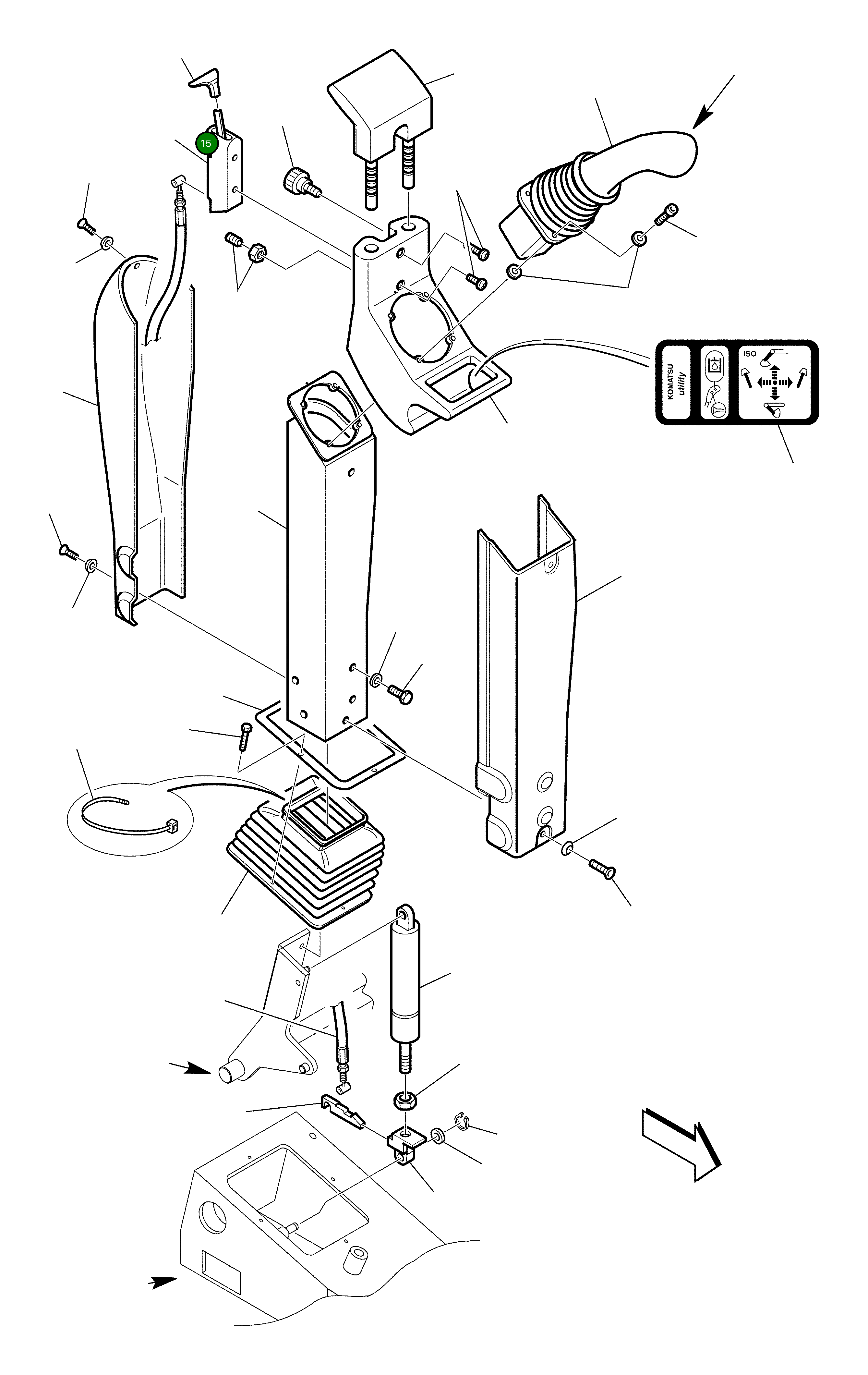 Рычаг 312693650 Komatsu