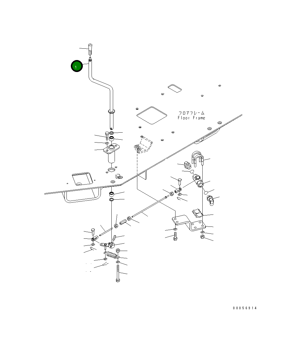 Рычаг 427-40-31112 Komatsu